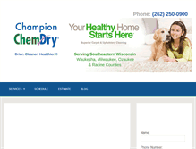 Tablet Screenshot of championchemdry.com
